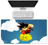 Tapis De Souris,Grand Vitesse Tapis De Souris De Jeu Dragon Ball Goku Antidérapant Anime Durable Tapis De Souris pour Clavier Tapis De Jeu De Bureau Taille A