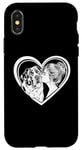 iPhone X/XS Saint Bernard Mom Dog Art Valentine's Day Heart Case