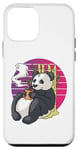 Coque pour iPhone 12 mini Panda café bambou fumant confortable détendu paisible calme