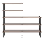 Carl Hansen - BM0253 150 x 129 cm, Oljad Valnöt - Hyllsystem - Børge Mogensen - Träfärgad - MDF/Metall/Trä