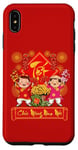 Coque pour iPhone XS Max Robe de Nouvel An vietnamien Chuc Mung Nam Moi Garçon Fille Ao Dai