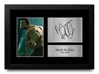 HWC Trading FR A4 Mark Ruffalo The Hulk The Avengers Cadeaux Imprimé Signé Autographe Photo pour les fans de cinéma - A4 Encadré