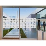 Film Fenêtre Anti Regard Occultant - Design - Stickers Autocollant Brise-Vue pour Vitre & Porte de Douche - 55x100cm