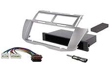 Sound-way Kit Montage Cadre de Radio Adaptateur autoradio 1 DIN / 2 DIN Compatible avec Toyota Yaris 2005-2011