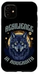 Coque pour iPhone 11 Resilience In Adversity Citation Spirit Animal Wolf Pack