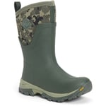 Muck Boots Arctic Ice Mid Dark Green Rubber/Neoprene Female Wellingtons