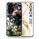 Cokitec Coque Renforcée pour Honor 200 5G Manga Demon Slayer Groupe