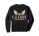 Hark the Herald Angels Sing: Glory to the Newborn King Crown Sweatshirt