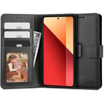 Xiaomi Redmi Note 13 Pro (4G) Tech-Protect Flip Wallet m. Plånbok - Svart