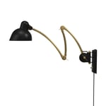 Fritz Hansen Kaiser Idell 6559-W væglampe Matt black-brass