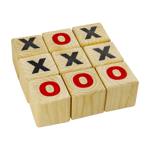 Tic Tac Toe Wooden Game, trädgårdsspel