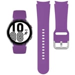 (violetti) 20 mm kellon ranneke Samsung Galaxy Watch 4 Classic 46 mm 42 mm älykello silikoni urheiluranneke Galaxy Watch 4 44 mm 40 mm ranneke - kellon rannekkeet