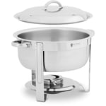 Royal Catering - Chauffe-plat professionnel Chafing dish rond 5 l 1 réchaud à combustible