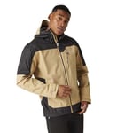 Regatta Men's Highton Stretch III Full Zip Waterproof Jacket, Oat/Ash, XXL