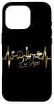 Coque pour iPhone 16 Pro Las Vegas Silhouette Battement Coeur J'adore Las Vegas