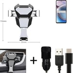 Car holder air vent mount for Motorola Moto One 5G Ace cell phone mount