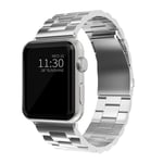 Apple Watch 41mm Series 9 Stilrent länkarmband i metall, silver