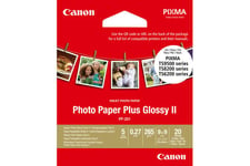 Canon Photo Paper Plus Glossy II PP-201 - fotopapper - högblank - 20 ark - 89 x 89 mm - 265 g/m²