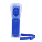 Remote Bleu Foncé Manette De Jeu Sans Fil 2 Fr 1 Avec Motion Plus Integré Pour Nivelo Wii, Joystick Avec En Breil Et Étui En Silicone