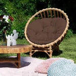 Fauteuil de jardin en osier CLER marron