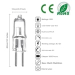 G5.3 Tjock Fot 12V/220V 35W (Lång Livslängd) - Varmvit - 20 st AC12V