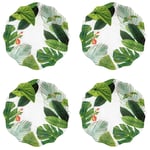 Amazon Floral 30cm Melamine Dinner Plates, Set of 4