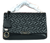 Radley Shoulder Bag Cross Body Bag Large MILL BAY QUILT Black Leather RRP 199