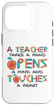 Coque pour iPhone 16 Pro Teacher Takes A Hand Referendar Professeur Pédagogue Professeur