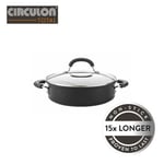 Circulon Total Non-stick Hard Anodised Aluminium Casserole Pan, 24cm