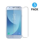 WEOFUN 3-Pièces Verre Trempé pour Samsung Galaxy J3 2017, Film Protection pour Samsung Galaxy J3 2017 (SM-J330) Protecteur d'écran 5.0 Pouces (0.33mm, HD, Ultra Transparent)