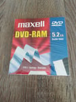 Maxell Type 1 Rewritable Double-Sided 5.2GB DVD-RAM unused still sealed see pics