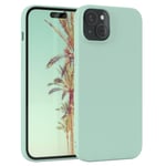 Phone Case for Apple iPhone 15 Plus Silicone Cover Protective Mint Green