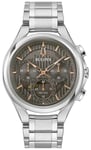 Bulova Curv Mens Silver Watch 96A298 Stainless Steel (archived) - One Size