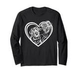 Saint Bernard Mom Dog Art Valentine's Day Heart Long Sleeve T-Shirt