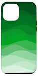 Coque pour iPhone 12 Pro Max Simple dégradé vert vague