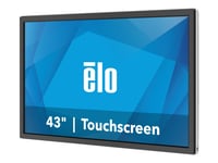 Elo 4303L - Led-Skärm - 43" (42.5" Visbar) - Öppen Ram - Pekskärm - 1920 X 1080 Full Hd (1080P) @ 60 Hz - 450 Cd/M² - 4000:1 - 8 Ms - 2Xhdmi, Displayport, Usb-C - Högtalare - Svart