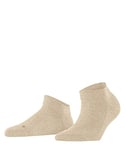 FALKE Women's Sensitive London W SN Cotton Low-Cut Plain 1 Pair Trainer Socks, Beige (Sand Melange 4650), 2.5-5