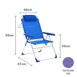 Marbueno Summer Fällbar Stol 5 Positioner 67x66x99 Cm