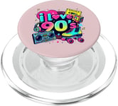 Vintage 90s Party Outfit Men Women Eighties I Love The 90s PopSockets PopGrip for MagSafe