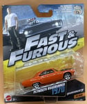 Hot Wheels Fast Furious 7 Plymouth Roadrunner Orange Premium 1970 New 2/32 BNIB