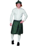 Tartan Mönstrad Grön Kilt