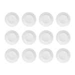 Olympia Assiette Athena à large bord 254 mm (lot de 12), blanc, porcelaine super vitrifiée, passe au lave vaisselle et au micro ondes, certifié BS4034 pour un usage hôtelier, CC209