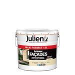 Julien Peinture pour Façades Multi-Supports en phase Aqueuse - Murs extérieurs, appuis de fenêtres, soubassement, gouttières - Meulière 12 L