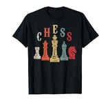 Retro Chess Themed Novelty Gifts Chess Players Man Kids Boys T-Shirt