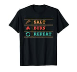 Salt, Burn, Repeat Halloween Night Spooky Supernatural Being T-Shirt