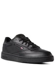 Reebok Classic Club C 85 Essentials - Black, Black, Size 10, Men