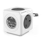 Allocacoc 1.5-Metre PowerCube 'Extended Monitor' 4-Socket Mains Extens