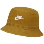 NIKE FB5381-716 U NK APEX Bucket SQ FUT WSH L Hat Unisex Adult Bronzine/White Size S