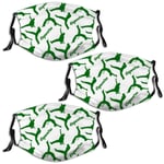 Nuberyl Danse Capoeira Drapeau du Brésil (1) Unisexe Masque Visage Écharpe Cagoule Bandana Respirant Réutilisable Protection UV Lot de 3 Cache-cou