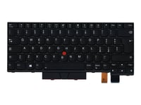 Chicony - Erstatningstastatur For Bærbar Pc - Med Trackpoint, Ultranav - Bakbelysning - Qwerty - Italiensk - Fru - For Thinkpad A475 20Kl, 20Km  T470 20Hd, 20He, 20Jm, 20Jn